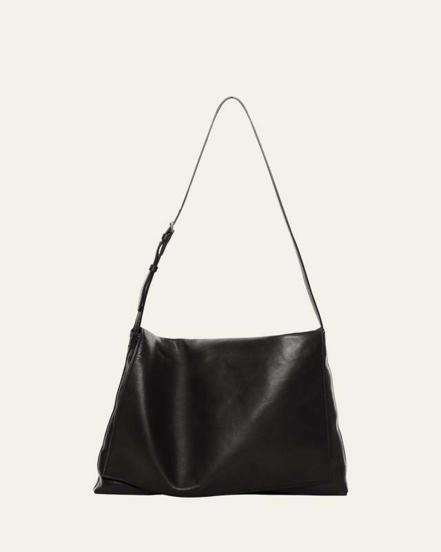Nan Shoulder Bag in Silk Leather